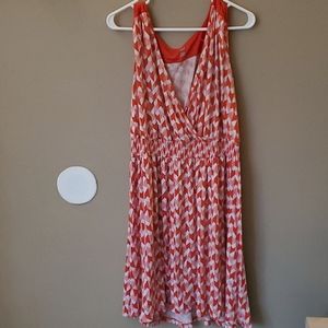 2X Ana Red and White Dress